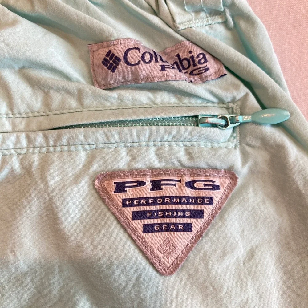 Columbia PFG Backcast III Water Shorts Mens Medium MInt Green FM4009 Omni-Shade